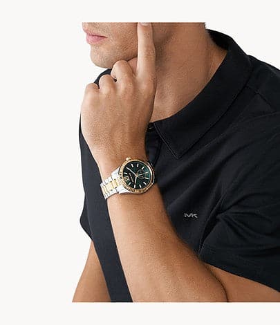 Michael Kors Lexington Multifunction Two-Tone Stainless Steel Watch MK9063I - Kamal Watch Company