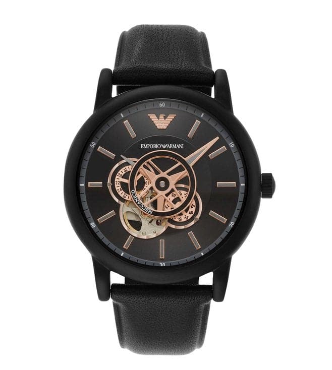 EMPORIO ARMANI Luigi Black Dial Watch for Men AR60012 - Kamal Watch Company