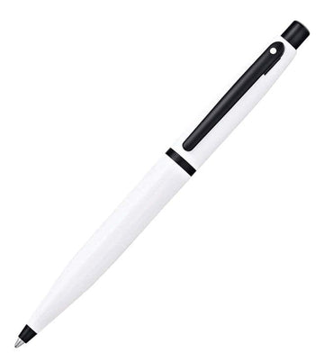 SHEAFFER VFM Ballpoint Pen - Glossy White with Matte Black Tone 9425 BP - Kamal Watch Company