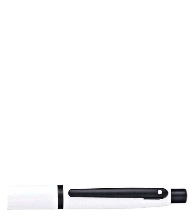 SHEAFFER VFM Ballpoint Pen - Glossy White with Matte Black Tone 9425 BP - Kamal Watch Company