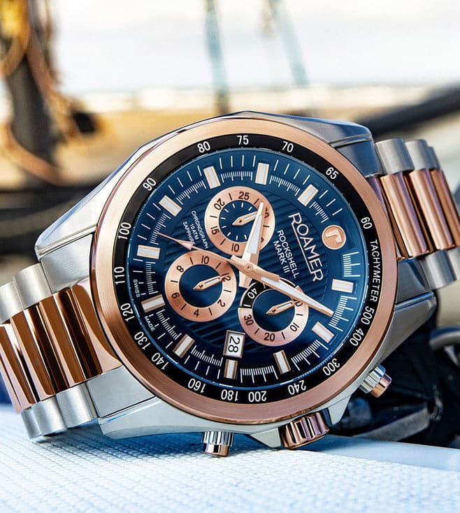 ROAMER ROCKSHELL MARK III CHRONO 220837494520 - Kamal Watch Company
