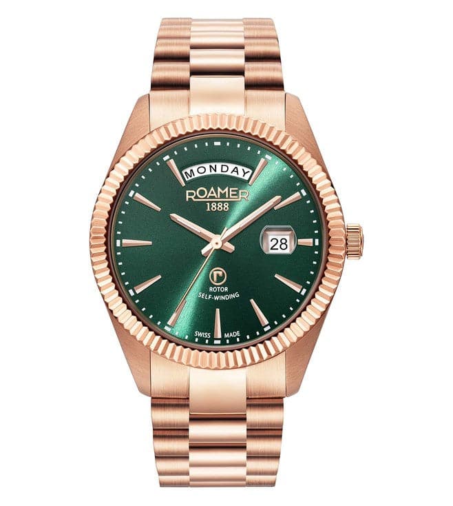 ROAMER Primeline Daydate Watch for Men 981662497590 - Kamal Watch Company