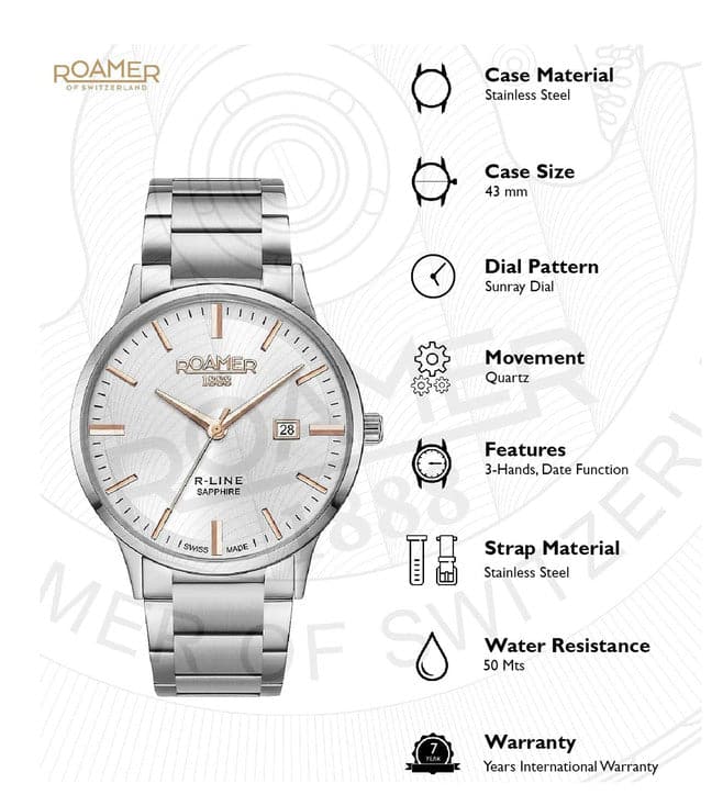 ROAMER R-LINE CLASSIC 718833 41 15 70 - Kamal Watch Company