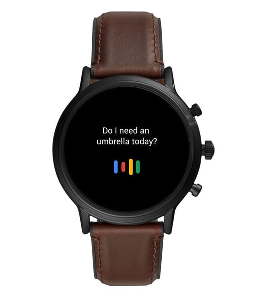 Gen 5 Smartwatch The Carlyle HR Dark Brown Leather - Kamal Watch Company