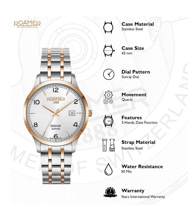 ROAMER Seehof Swiss Made Watch for Men 509833491420 - Kamal Watch Company