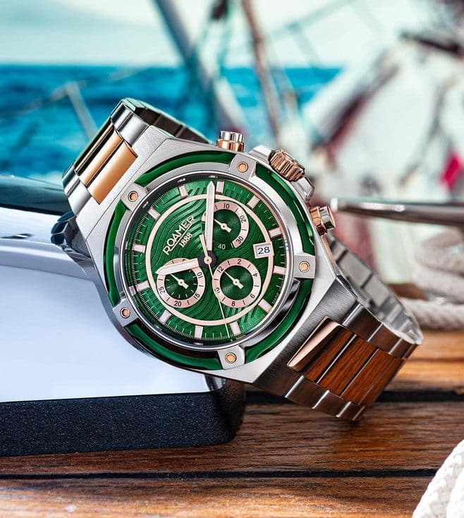 ROAMER Tempo master Chronograph Swiss Made Watch for Men 221837497520 - Kamal Watch Company