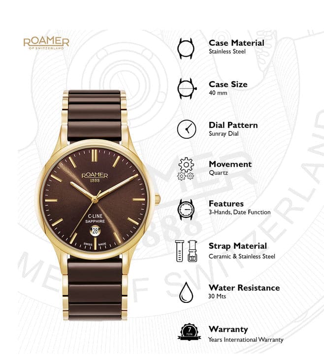 ROAMER C-Line Swiss Made Watch for Men 658833486563 - Kamal Watch Company
