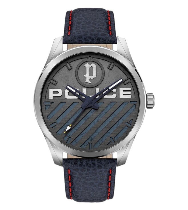POLICE Black Dial Analog Blue Stainless Steel Strap Watch PLPEWJA2121401 - Kamal Watch Company