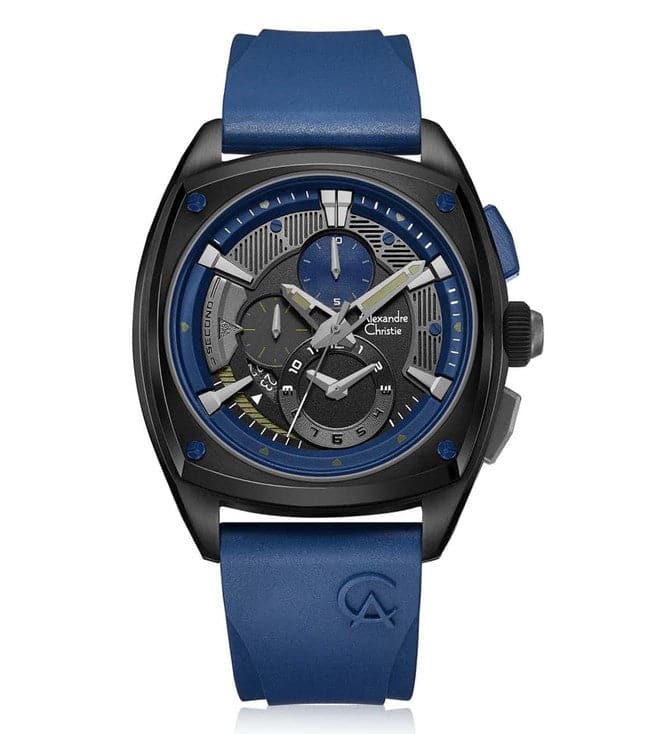 ALEXANDRE CHRISTIE Chronograph Watch for Men 6591MCRUBBU - Kamal Watch Company