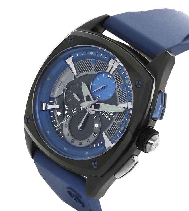 ALEXANDRE CHRISTIE Chronograph Watch for Men 6591MCRUBBU - Kamal Watch Company