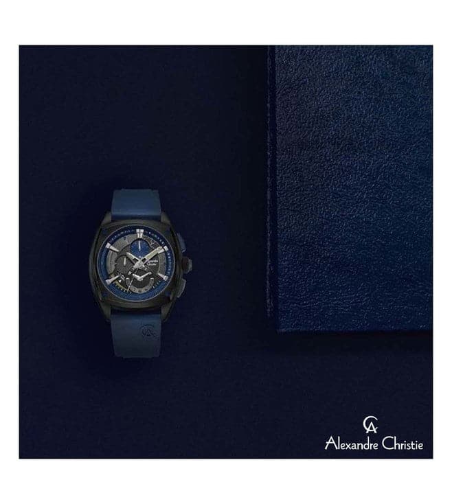 ALEXANDRE CHRISTIE Chronograph Watch for Men 6591MCRUBBU - Kamal Watch Company