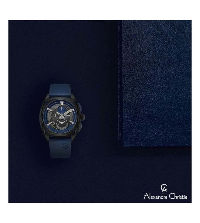 ALEXANDRE CHRISTIE 6591MCRUBBU AC Chronograph Watch for Men - Kamal Watch Company