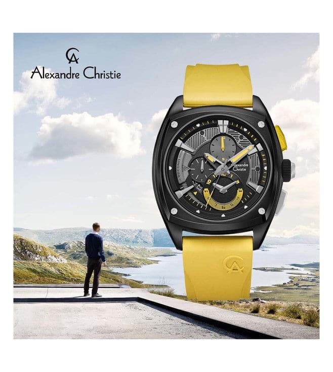 ALEXANDRE CHRISTIE 6591MCRTBBAYL AC Chronograph Watch for Men - Kamal Watch Company