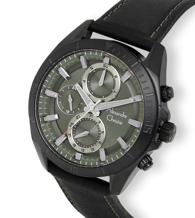 ALEXANDRE CHRISTIE 6581MFLIPGN AC Multifunction Watch for Men-6581MFLIPGN - Kamal Watch Company