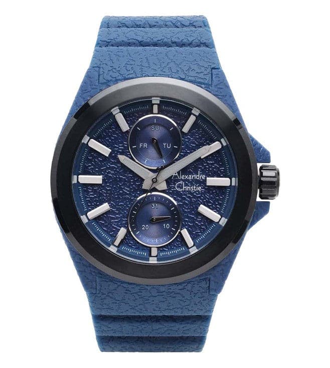 ALEXANDRE CHRISTIE 6585MFRIPBU AC Multifunction Watch for Men - Kamal Watch Company