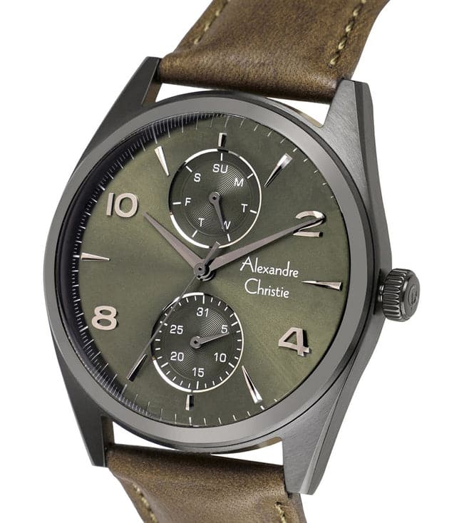 AC 6579 MFL Multi Function Watch For Men – Green-6579MFLIPGN - Kamal Watch Company