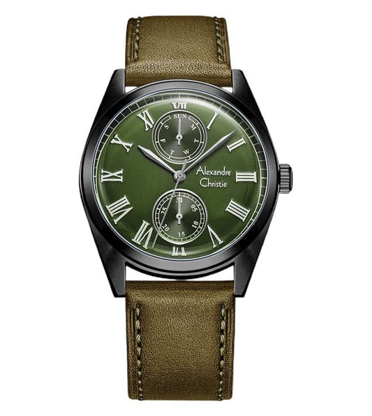 ALEXANDRE CHRISTIE 6578MFLIPGN AC Multifunction Watch for Men - Kamal Watch Company
