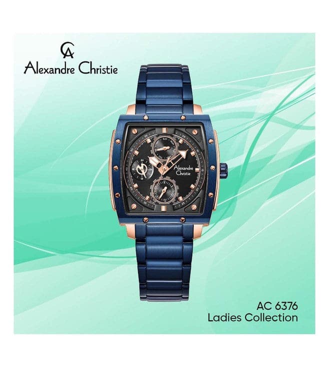 ALEXANDRE CHRISTIE 6376BFBURBA AC Multifunction Watch for Women - Kamal Watch Company