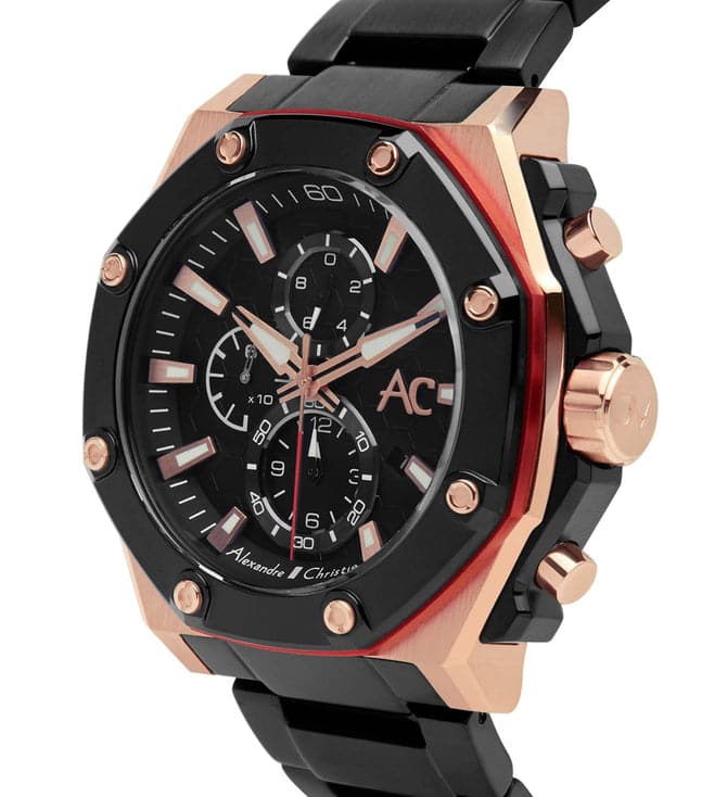 ALEXANDRE CHRISTIE 9601MCBBRBA Chronograph Watch for Men - Kamal Watch Company