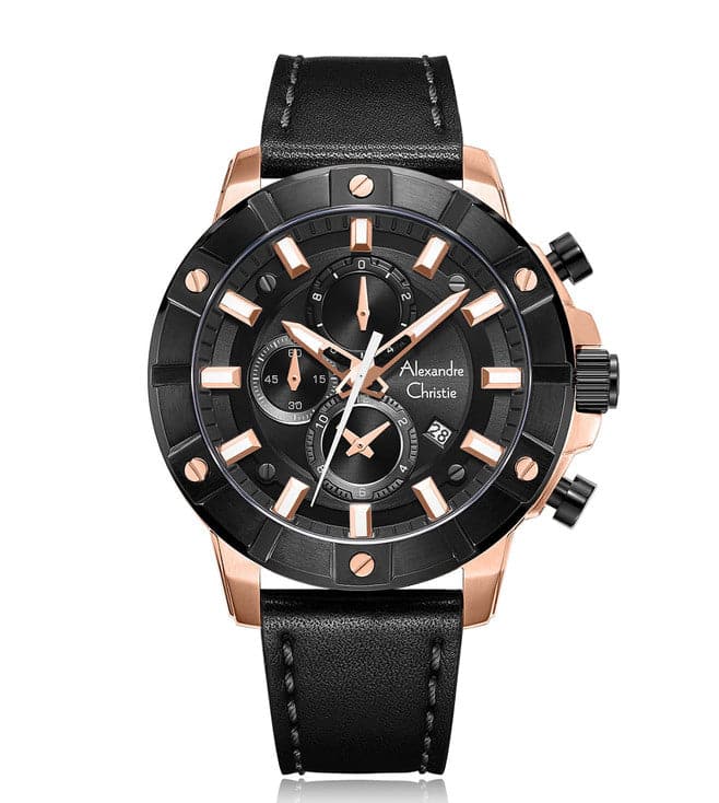 ALEXANDRE CHRISTIE 6609MCLBRBA New Chronograph Watch for Men - Kamal Watch Company