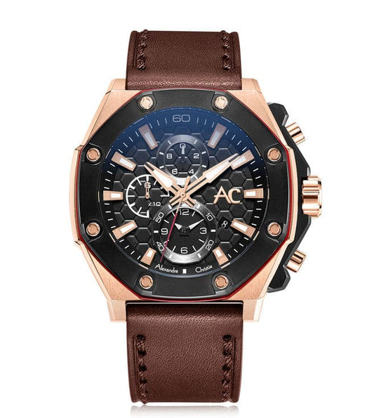 ALEXANDRE CHRISTIE 9601MCLBRBA New Chronograph Watch for Men - Kamal Watch Company