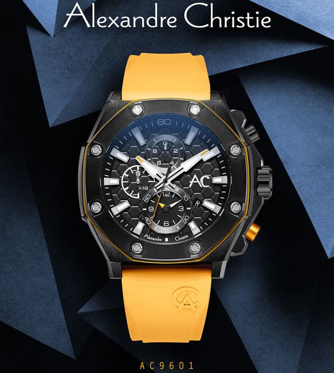 ALEXANDRE CHRISTIE 9601MCRIPBAYL New Chronograph Watch for Men - Kamal Watch Company