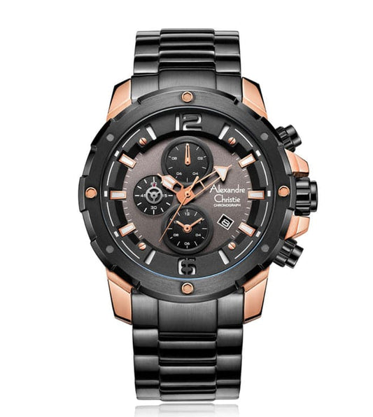 ALEXANDRE CHRISTIE 6410MCBBRBA New Chronograph Watch for Men-6410MCBBRBA - Kamal Watch Company