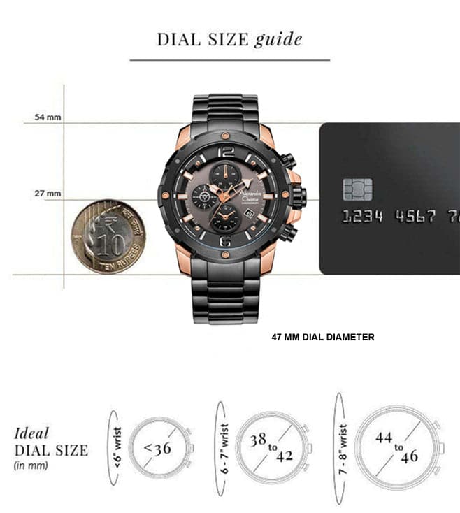ALEXANDRE CHRISTIE 6410MCBBRBA New Chronograph Watch for Men-6410MCBBRBA - Kamal Watch Company