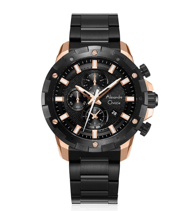 ALEXANDRE CHRISTIE New Chronograph Watch for Men 6602MCBBRBA - Kamal Watch Company