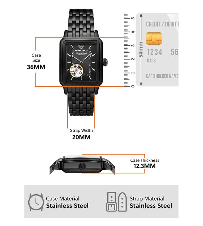Emporio Armani Analog Black Dial Men's Watch-AR60058 - Kamal Watch Company