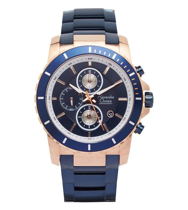 ALEXANDRE CHRISTIE 6141MCBURBU Sport Chronograph Watch for Men - Kamal Watch Company