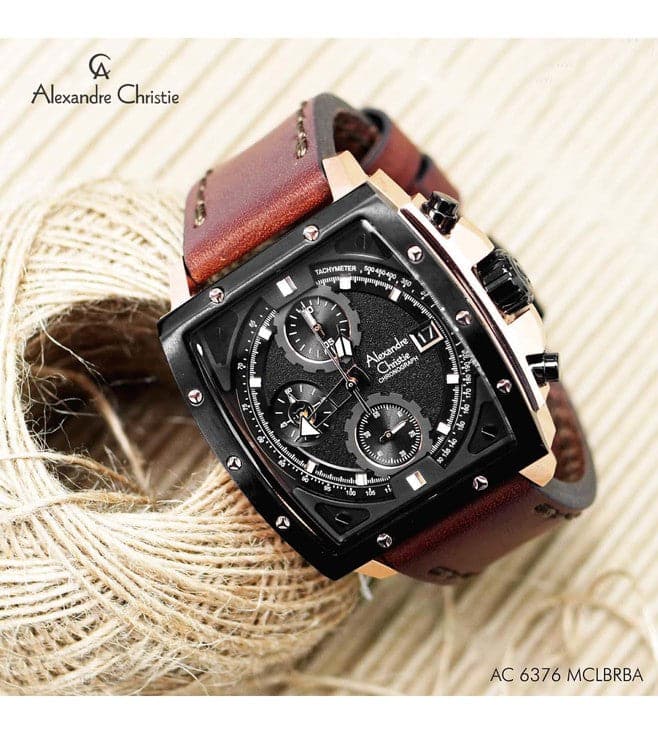 ALEXANDRE CHRISTIE 6376MCLBRBA Latest Chronograph Watch for Men - Kamal Watch Company