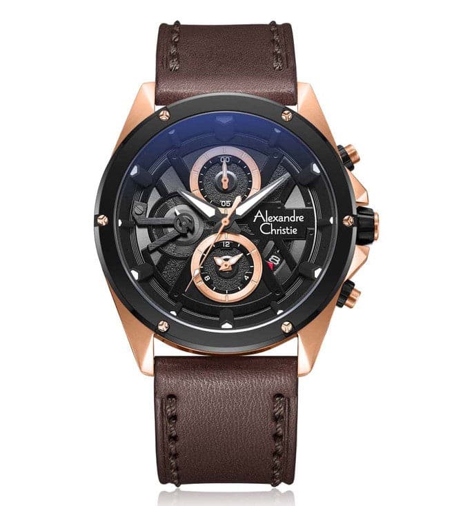 ALEXANDRE CHRISTIE 6620MCLBRBA Latest Chronograph Watch for Men - Kamal Watch Company