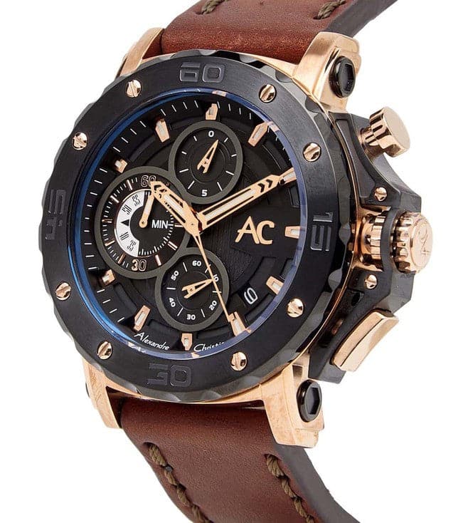 ALEXANDRE CHRISTIE 9205MCLBRBA Latest Chronograph Watch for Men