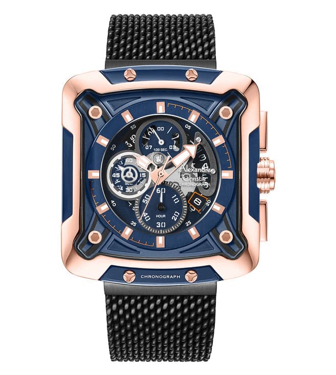 ALEXANDRE CHRISTIE 3039MCBURBU Chronograph Watch for Men - Kamal Watch Company