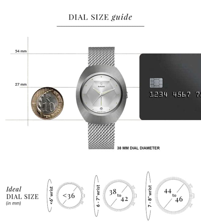 RADO R12163118 DiaStar Original 60 Years Anniversary Edition Automatic Unisex Watch - Kamal Watch Company