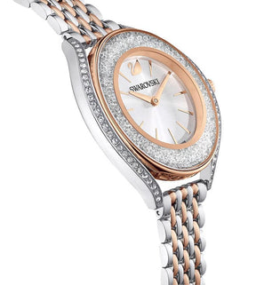 Swarovski Crystalline Aura Watch Silver Tone White One Size  Amazonin  Fashion