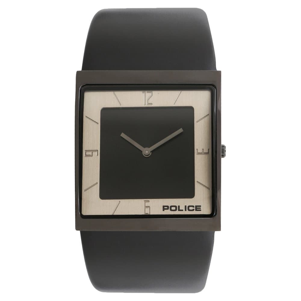 Police Black Dial Black Leather Strap Watch for Men PL15395MSB02 - Kamal Watch Company
