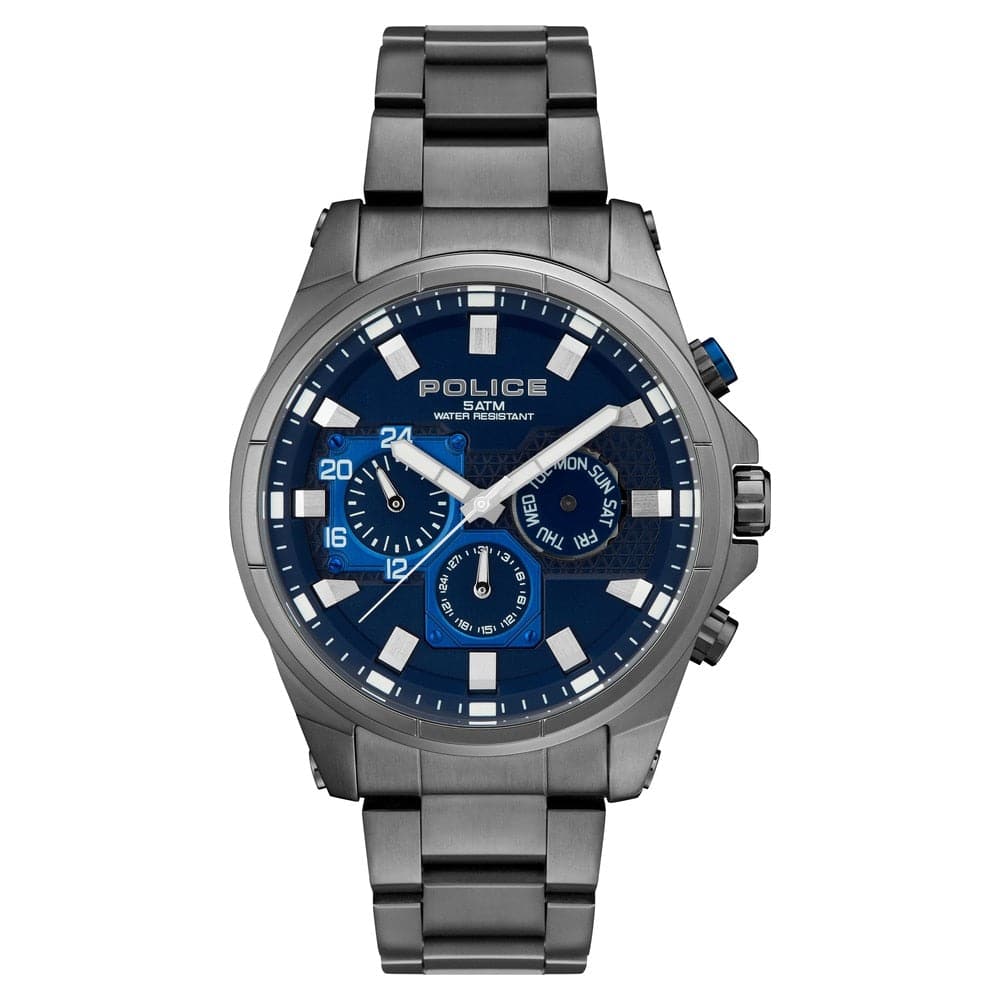 Police Blue Dial Analog Watch For Men - Kamal Watch Company