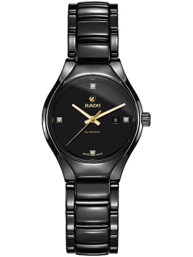 Rado True Automatic Black Diamond Dial Women's Watch - Kamal Watch Company