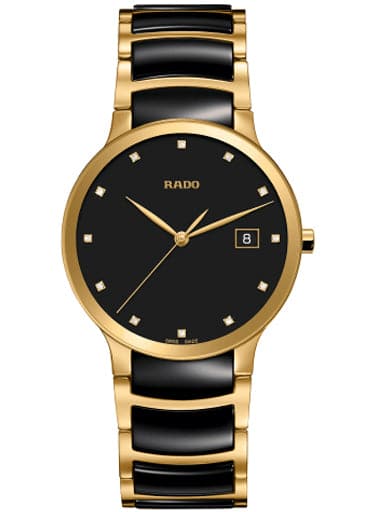 Rado Centrix Quartz Black Diamond Dial Men's Watch - Kamal Watch Company