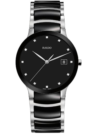 Rado Centrix Diamonds Ceramic & Stainless Steel Men Watch - Kamal Watch Company