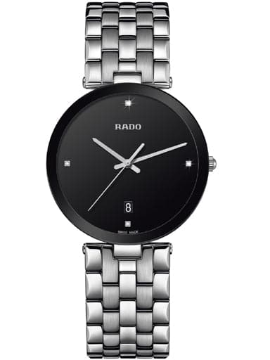 Rado Florence Men Date Black Diamond Dial Watch - Kamal Watch Company