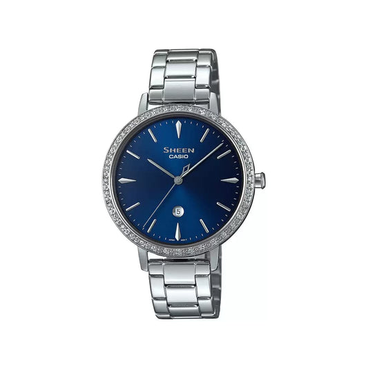 Casio Sheen Analog Blue Dial Women's Watch SH228 - Kamal Watch Company