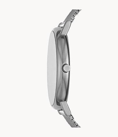 Skagen Signatur Box Set Three-Hand Gray Stainless Steel Mesh Watch and Strap Box Set SKW1155SET - Kamal Watch Company