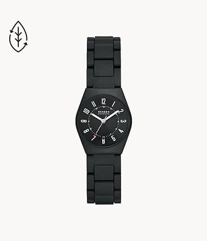 SKAGEN Grenen Lille Ocean Three-Hand Date Caviar #tide ocean material® Watch SKW3033