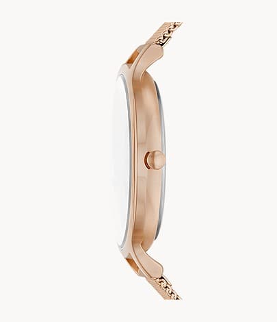 SKAGEN Anita Three-Hand Date Rose Gold Stainless Steel Mesh Watch SKW3053I - Kamal Watch Company