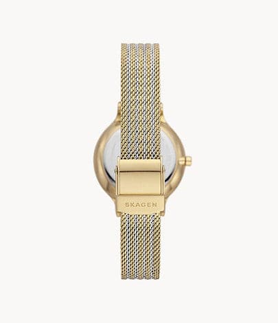Skagen Anita Lille Three-Hand Two-Tone Stainless Steel Mesh Watch SKW3063I - Kamal Watch Company