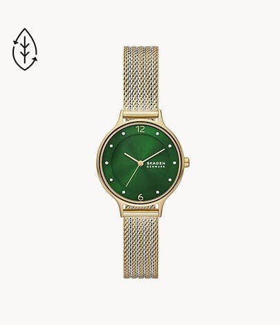 Skagen Anita Lille Three-Hand Two-Tone Stainless Steel Mesh Watch SKW3063I - Kamal Watch Company