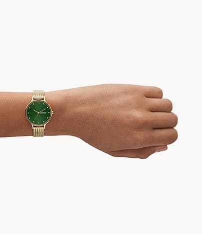 Skagen Anita Lille Three-Hand Two-Tone Stainless Steel Mesh Watch SKW3063I - Kamal Watch Company